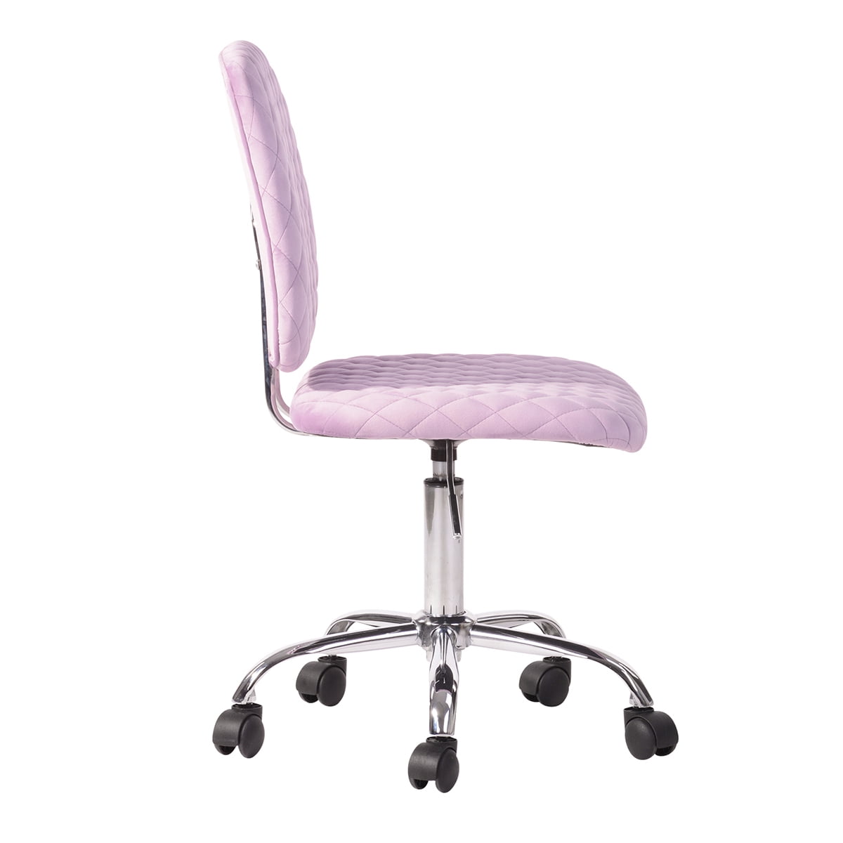 Canddidliike Upholstery Ergonomic Drafting Chair, Mid Back Task Chair for Home office - Pink