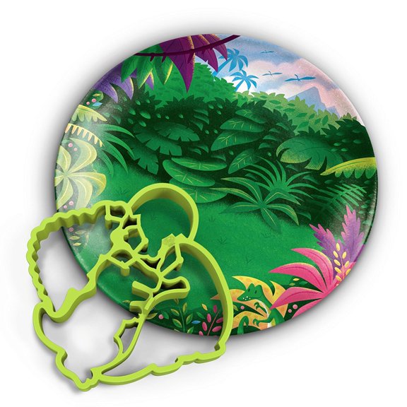 Crack A Smile Dino Breakfast Mold & Plate Set Fred