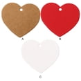 thumbnail image 4 of Sonducket Cartón Kraft en blanco corazón Vintage tarjetas moda autoensamblaje muestra accesorios creativamente suministro para el hogar Accesorios de disfraces Leonado, 4 of 6