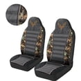 thumbnail image 3 of Uorisanigo Car Seat Covers for Front Seats Only, Easy to Install Camo Hunting Deer Print Cover Set, Soft and Comfortable Accessories Auto Trucks Van SUV,2 Packs, 3 of 7