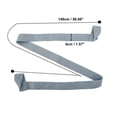 thumbnail image 3 of Unique Bargains 1 Pc Durable Yoga Mat Straps for Stretching 58.66"x1.57" Gray Blue, 3 of 5
