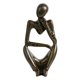 thumbnail image 3 of Conjunto de estatua de moderno, esculturas abstractas, decoración del hogar para estantería, mesa de café, estante, escritorio, decoración de Derecho L mayimx Escultura del pensador, 3 of 9