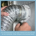 thumbnail image 4 of Uxcell Connecteur de Conduit 2.5 Pouces Bride Droite pour Tuyau d'Échappement en Acier Inoxydable Collier de Conduit, 4 of 6