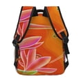 thumbnail image 4 of Balery Orange Flower Psychedelic Mochila Escolar Impresa, Mochila Ligera para Viajes Casual, Mochila Duradera y Cómoda Multifuncional, Mochila para Laptop-One Size, 4 of 5