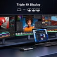 thumbnail image 3 of Estación de acoplamiento USB C UGREEN 8 en 1 con monitor dual 4K, 3 of 8