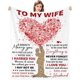 thumbnail image 1 of LHSHID to My Wife Blanket Valentines Day Gifts for Wife Birthday Gift Ideas Anniversary Romantic Gifts for Her Women Birthday Gifts for Wife from Husband Wife Giftses 40x50in, 1 of 6