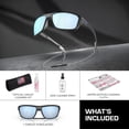 thumbnail image 3 of Oakley OO9416 Split Shot Rectangle Shaped Polarized Sunglasses for Men - Includes Official Eyewear Kit - Matte Black Frame with Prizm Deep Water Lens, 3 of 6
