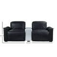 thumbnail image 2 of Benjara Power Recliner Loveseat with Leatherette Seat and Cupholders, Black, 2 of 5