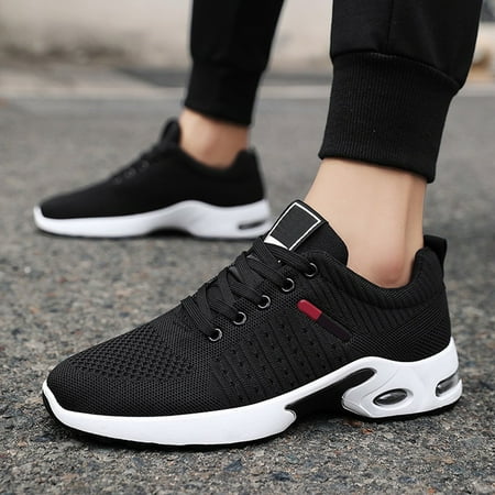 

XIAQUJ Men Shoes Fashion Sports Running Shoes High Soled Men Canvas Shoes Sports Casual Shoes for Men Sneakers for Men 2024 Black 7.5(39)