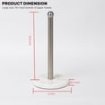 thumbnail image 2 of BiJun Countertop Paper Towel Holder with Weighted Base Stainless Steel Tissue Roll Holder  (Silver), 2 of 6