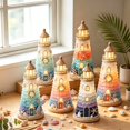 thumbnail image 4 of Sea Glass Art Kit Beginner-Friendly DIY Lighted Sea Glass-Style Lighthouse Kit Collection Complete Kit with Sea Glass-Style LED Lights & Step-by-Step Guide Included Gift for Craft Lovers 6 Pieces, 4 of 6