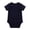 Blue, variant on Unisex Baby Solid Romper Boys Girls Short Sleeve Bodysuit Onesies