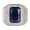 Q310 blue, variant on Mens Titanium Ring Wedding Band Cubic Zirconia Hip Hop Domineering Square Man'S Ring With Gift Box