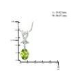 thumbnail image 4 of JewelersClub 3/4 Carat T.G.W. Peridot And White Diamond Accent Sterling Silver Pendant, 18", 4 of 4