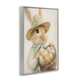 thumbnail image 2 of Stupell Industries Cottage Easter Egg Basket Rabbit Gray Framed Giclee Art, 12 x 18, by The Prints Vibe, 2 of 8