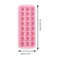 thumbnail image 2 of 2PCS Ice Grid 24 Cubes Silicone Ice Tray Silicone Ice Cubes Tray For Freezer Jelly Cubes Tray（2pc） Pink, 2 of 6
