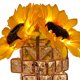 thumbnail image 2 of Lámpara de atmósfera de cristal, recargable por USB, con cubo, jarrón de cristal, adorno de escritorio, 2 of 8