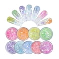 thumbnail image 2 of Purpurina holográfica mixta Hexagonal para decoración de uñas, lentejuelas rosas, efecto espejo de polvo, escamas gruesas, accesorios de esmalte de Gel, 2 of 4