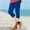Style2-Blue capri pants for women, variant on Capri Leggings for Women High Waist Solid Color Slim Fit Yoga Pants for Summer Workout Black XXL