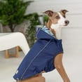 thumbnail image 5 of GF Pet GJ023S0-NAVY-S Reversible Elasto-Fit Raincoat, Navy - Small, 5 of 7