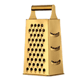 thumbnail image 1 of Rallador de caja de acero inoxidable de 4 lados para cocina, con mango para queso y verduras, triturador de alimentos portátil., 1 of 5