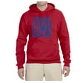 thumbnail image 2 of Straight Outta Chicago CHI Fan | Fantasy Baseball Fans | Mens Sports Hooded Sweatshirt Graphic Hoodie, Red, X-Large, 2 of 4