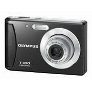 Olympus T-100 - Digital camera - compact - 12.0 MP - 3x optical zoom - black