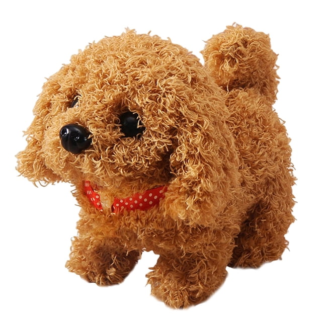 Juguete de peluche eléctrico, juguete interactivo con forma de animal, juguete interesante para , niñas, , regalos de cumpleaños Perro Marrón Yotijar Juguetes de peluche eléctricos