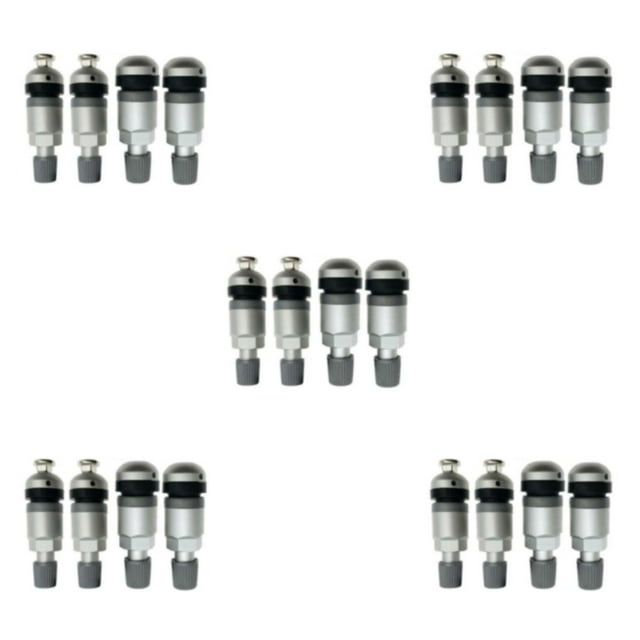 Guardoinrt Silver Pressure Sensor Valve Repair Kit Sensor TPMS Valve Stem Tire Pressure 5Set