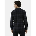 thumbnail image 3 of Burnside Men's Modern Fit Plaid Flannel Shirt with Long Sleeves, Sizes S-2XL, 3 of 5