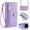 Purple, variant on SaniMore for iPhone 14 Pro Max Case, with Kickstand [Shoulder & Wrist Strap] Flip Zipper Wallet Cash & Card Slots PU Leather TPU Interior Full Body Protection for iPhone 14 Pro Max, Gray