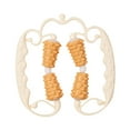 thumbnail image 3 of Rodillo de masaje muscular de mano para celulitis, herramienta de masaje de fascia con 4 ruedas para esculpir, corredores y gimnasios. Beige, 3 of 7