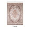 thumbnail image 3 of Contemporary Home Living 3.25' x 5' Floral Medallion Area Throw Rug - Cream and Gold, 3 of 8