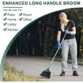 thumbnail image 2 of Broom Outdoor Indoor Commercial with 50 inches Long Handle,Perfect for Home Courtyard Garage Kitchen Office Lobby Room Floor(), 2 of 4