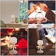 thumbnail image 3 of 1 candelabro de metal y cristal, decoración para velas (dorado), 3 of 6
