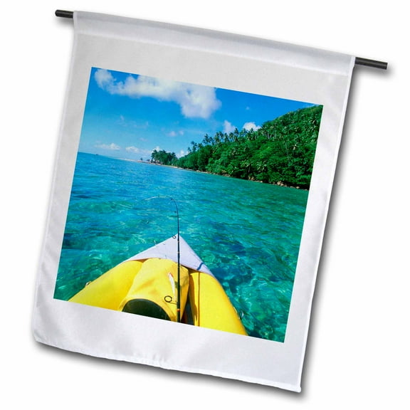 3dRose, Namua Island, Upolu, Samoa - OC08 DPB0060 - Douglas Peebles, 12 x 18 inch Garden Flag