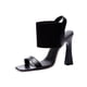 thumbnail image 4 of s de de punto s de tacón de vestir elegantes de verano con punta cuadrada para mujer Negro jinwen Sandalias de tacón alto de verano, 4 of 8