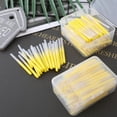 thumbnail image 4 of Cepillos Interdentales, 40 Piezas Cepillos Interdentales Para Aparatos Ortopédicos Herramienta De Limpieza De Espacios De Dientes Suaves Amarillo Ultrafino 0,4 Mm Para Viajes Para, 4 of 7