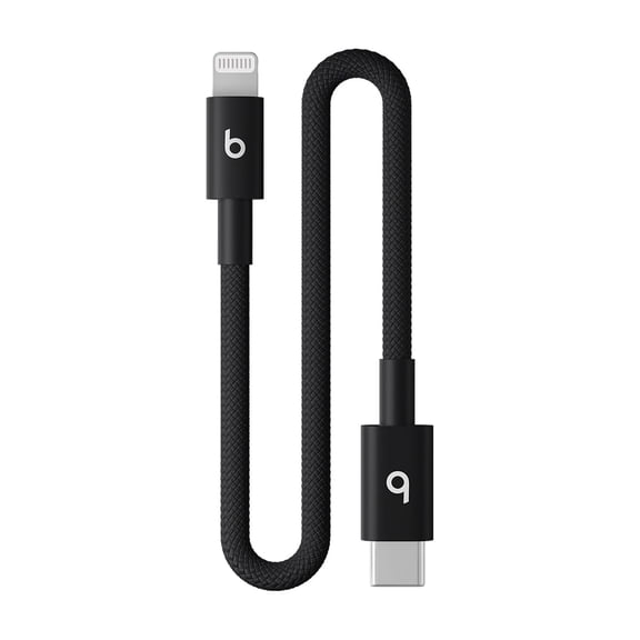 Beats USB-C to Lightning Woven Short Cable (20 cm) - Bolt Black