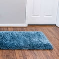 thumbnail image 4 of Infinity Collection Solid Shag Runner Rug by Rugs.com – Blue 2' 7" x 13' High-Pile Plush Shag Rug Perfect for Hallways, Living Rooms, Bedrooms and More, 4 of 4