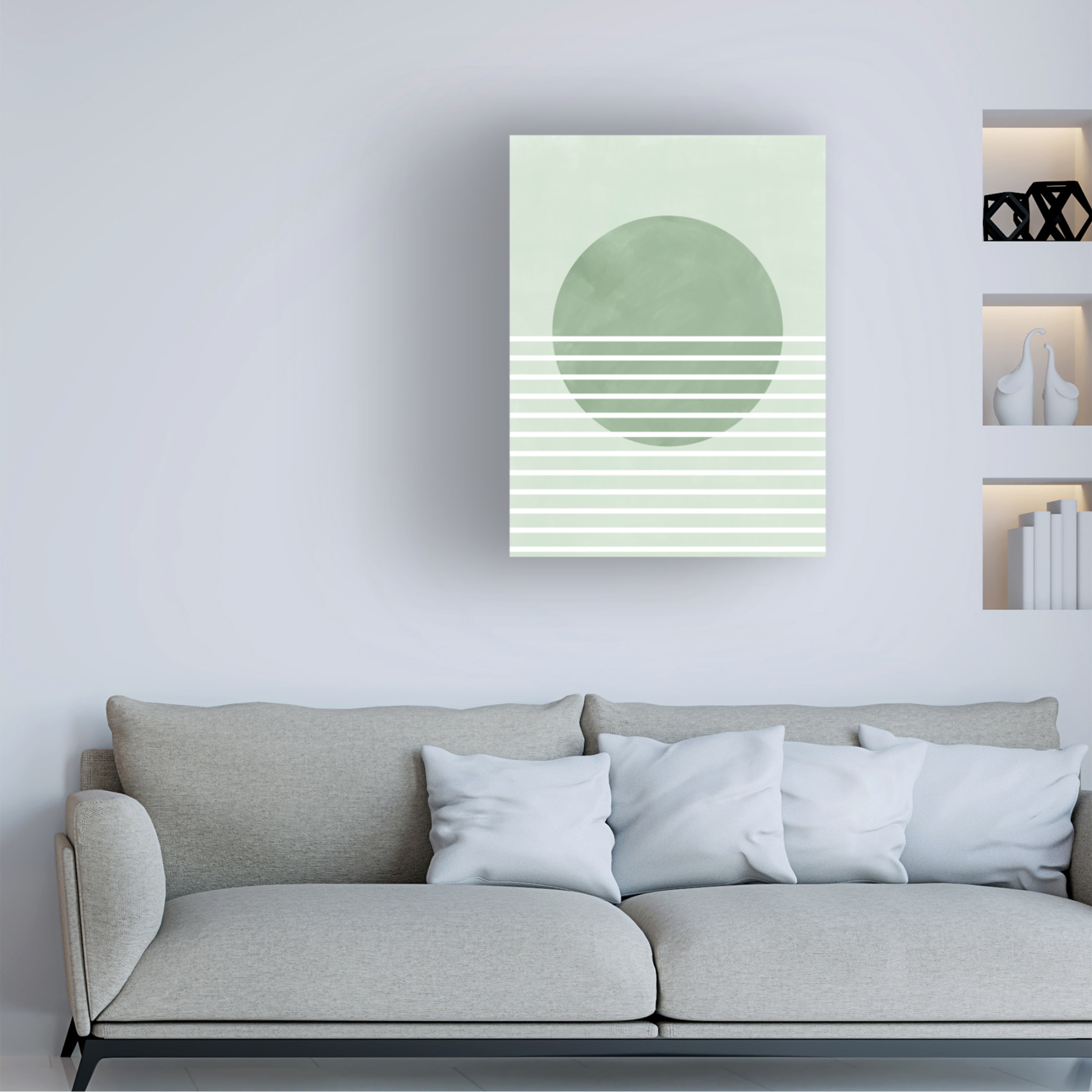 Trademark Fine Art Elena Ristova green15 Canvas Wall Art