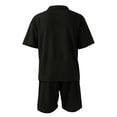 thumbnail image 3 of Dresfit Polo Shirt and Shorts Set Men Short Sleeve Quarter Zip Shirts Shorts Tracksuit Summer 2026 Oversized Breathable Clothing Set M, 3 of 6