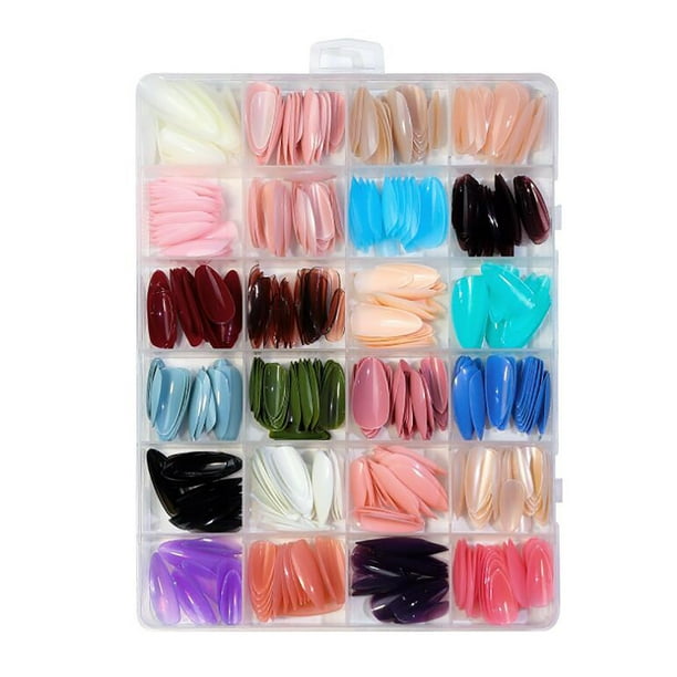 Uñas postizas medianas, uñas postizas, para mujeres y niñas, 24 unidades