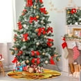 thumbnail image 4 of FMSHPON Autumn Fall Leaves Xmas Christmas Tree Skirt Stand Mat for Holiday Party Decoration Indoor Outdoor 48 inches, 4 of 6