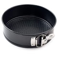 thumbnail image 5 of Tjock rund låsbuckla non-stick kakplatta pizzaplatta flyttbar spänne kolstål bakplatta kakform black, 5 of 5