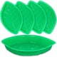 thumbnail image 2 of Yuarrent 12x Bandeja de comida reutilizable verde con motivo de hoja hawaiana para eventos Bandeja de comida reutilizable estilo hawaiano verde Type3 NO3, 2 of 6