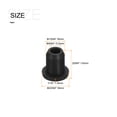 thumbnail image 2 of Unique Bargains Support de Illet en Caoutchouc Dia 15/64 Pieds (6mm) Type T Rond pour Protection des Fils Lot de 10, 2 of 5