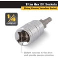 thumbnail image 3 of TITAN 1/4" DR. 7/64" HEX BIT SOCKET, 3 of 3