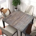 thumbnail image 2 of Square Fitted Table Cover Wood Grain Tablecloth with Elastic Edge Vintage Wooden Tablecloths Waterproof Tables Cloth for Dining Kitchen Home Party Picnic, Fit for 36"x36" Tables, Style-9, 2 of 4