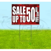 Sale Up To 50% Off (18"" X 24"") Yard Sign, Includes Metal Step Stake